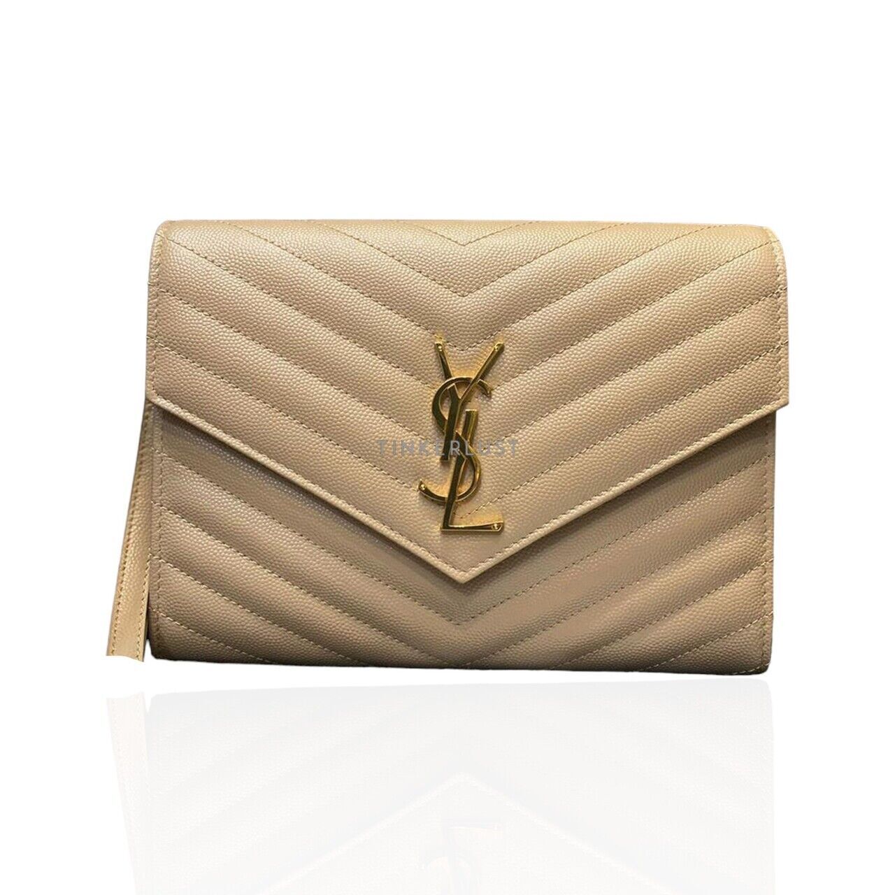 【Saint Laurent】DIAMOND CLUTCH BAG◆697655B870W Saint Laurent Diamond Clutch Bag in Red | Lyst